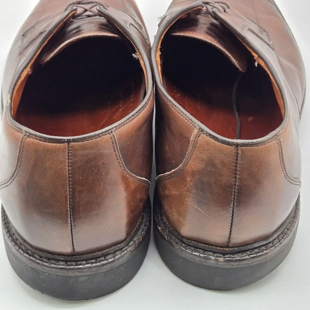 Allen Edmonds Shoes Mens Size 15 Brown Derby Ashton Leather Dress Made In USA